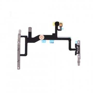 Power Flex Cable Volume Buttons Mute Switch With Brackets and Flash for iPhone 6S